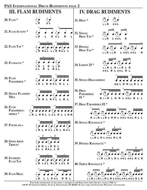 Free Drum Exercises And Rudiments: 40 Essential Drum Rudiments