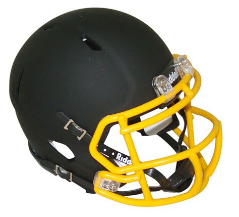 riddell matte black blank speed mini helmet