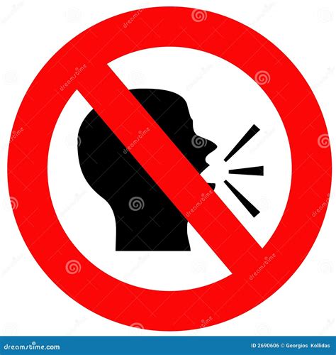 Do not speak stock illustration. Illustration of isolated - 2690606