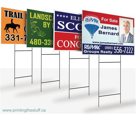 Yard Signs Canada | Custom Lawn Signs - PrintingTheStuff