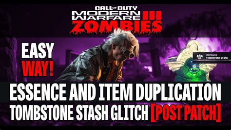 [NEW] MW3 ZOMBIES GLITCHES UNLIMITED ESSENCE AND ITEM DUPLICATION TOMBSTONE GLITCH [POST PATCH ...