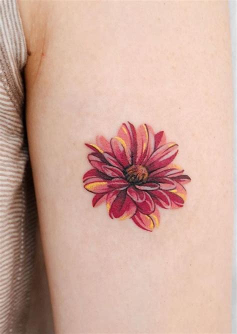 Red Flower Tattoo | InkStyleMag