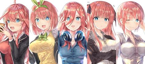 HD wallpaper: anime, 5-toubun no Hanayome, anime girls, Nakano Miku, Nakano Itsuki | Wallpaper Flare