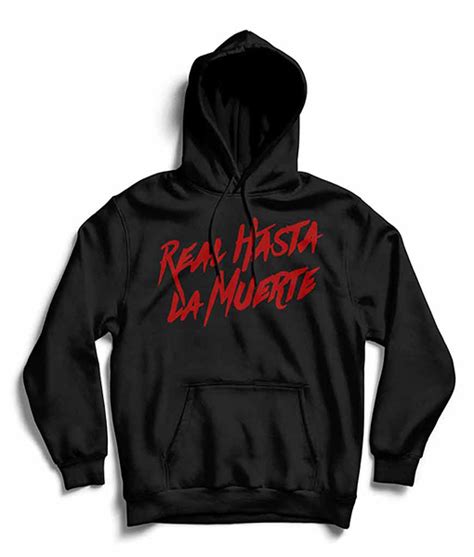 Real Hasta La Muerte Black Hoodie | TLC