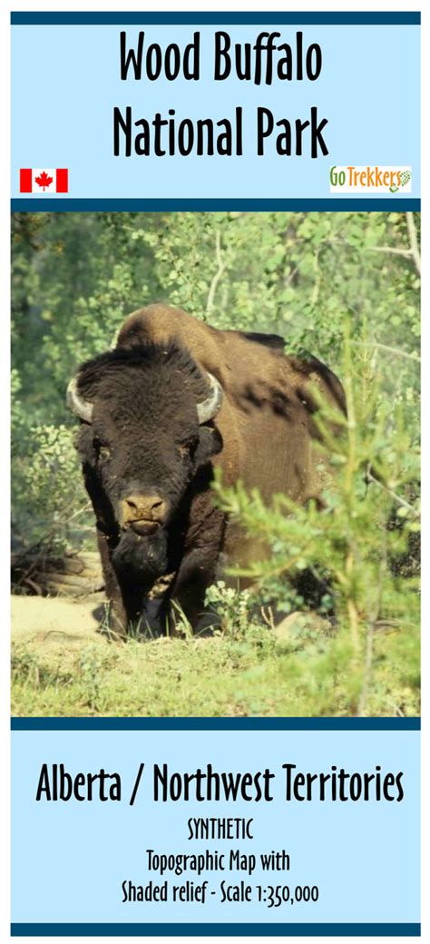 Wood Buffalo National Park map | GoTrekkers Map Store