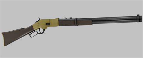 3D asset Winchester Repeater Rifle Lever Action Game Ready