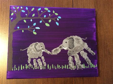 Elephant handprints OMG for Tristan Ethan to do together!!!! | Elephant ...