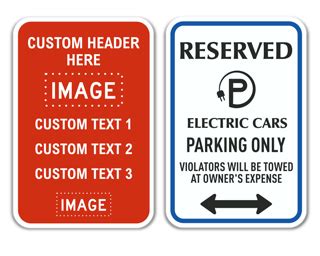 Custom Parking Signs - Low Prices, Ships Fast