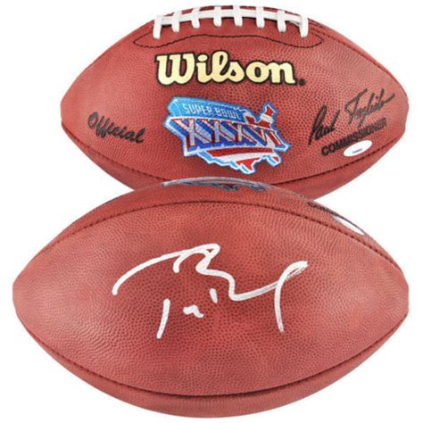 Tom Brady Signed Authentic Super Bowl XXXVI NFL Football (Tristar ...