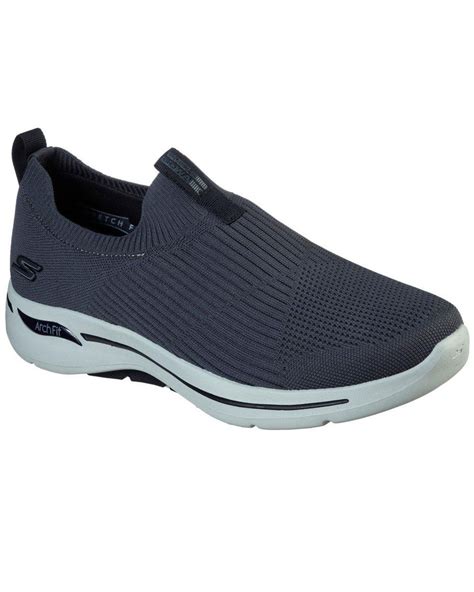 Skechers Go Walk Arch Fit Iconic Slip On Shoes in Black for Men | Lyst UK