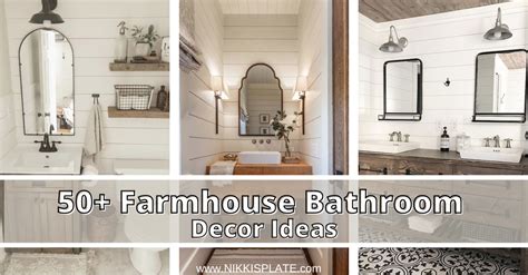 50+ Farmhouse Bathroom Decor Ideas You Will LOVE - NP