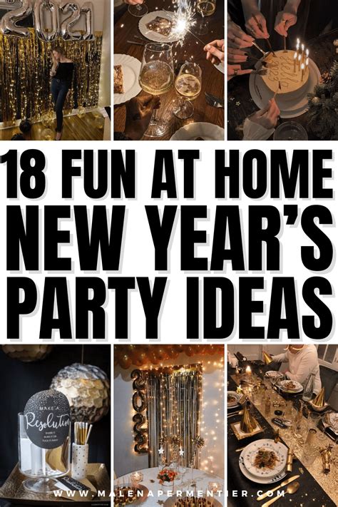 18 Fun At Home New Year's Eve Party Ideas