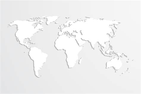 World map, vector. (8730) | Illustrations | Design Bundles