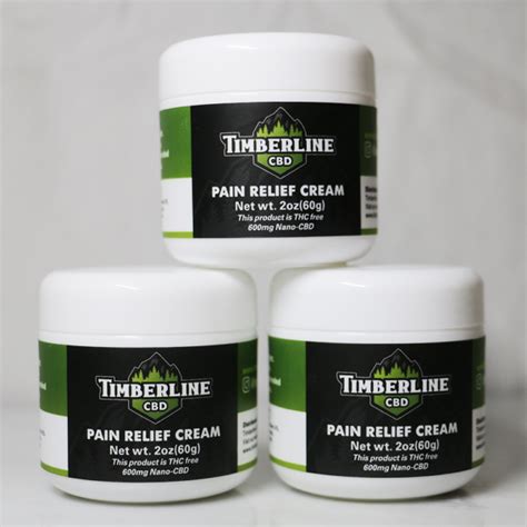 CBD Pain Relief Cream for sore muscles - Timberline CBD