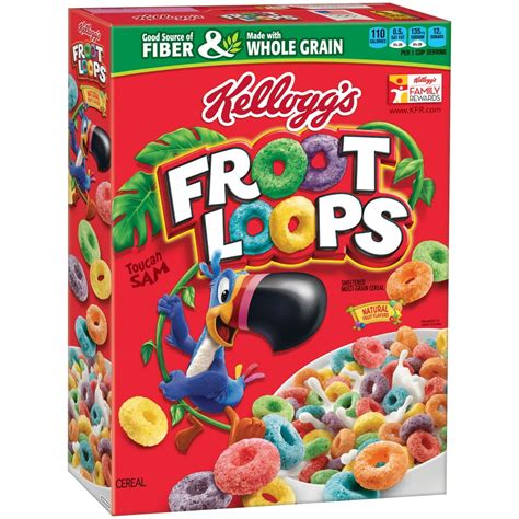 Kellogg's Froot Loops Breakfast Cereal, Fruit Flavored, 8.7 Oz ...