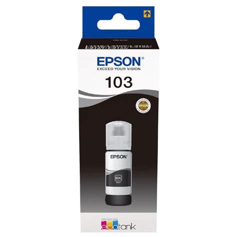 Epson original ink C13T00S14A, 103, black, 65ml, Epson EcoTank L3151 ...