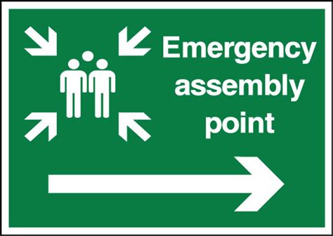 Emergency Assembly Point Sign Board