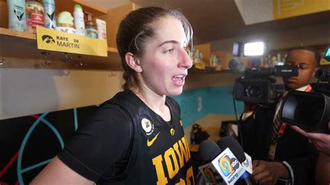 'We thrived': Kate Martin on Iowa's win in Final Four, making the NCAA Championship game - YouTube