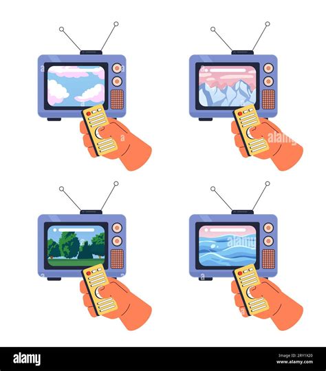 Watching television 1970s Stock Vector Images - Alamy