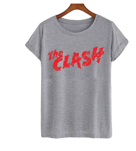 The Clash Logo Rock Band T Shirt