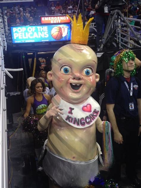 Pelicans King Cake Baby Mascot is Back to Scare You (Photos ...