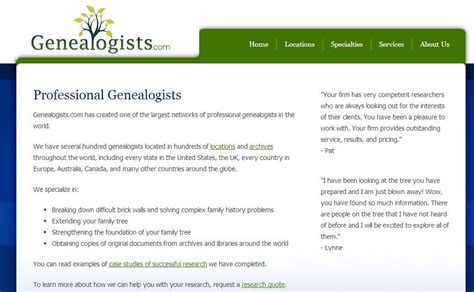 Professional Genealogists - Genealogists.com | Genealogist, Family history, Genealogy