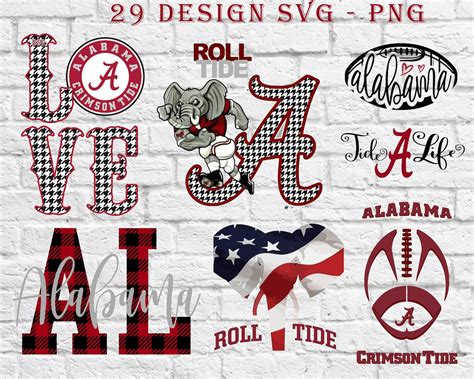 Alabama SVG Bundle Football Svg Mega Bundle Designs - Etsy