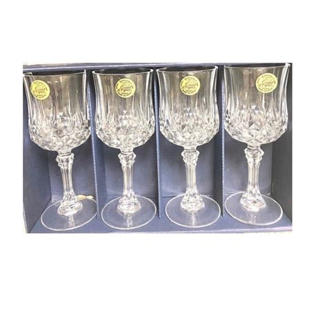 Vintage French Crystal Wine Glasses - Etsy