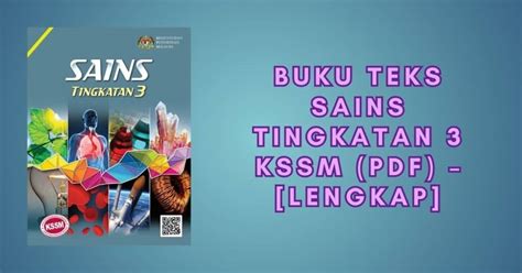 Buku Teks Sains Tingkatan 3 KSSM (PDF) – [LENGKAP]