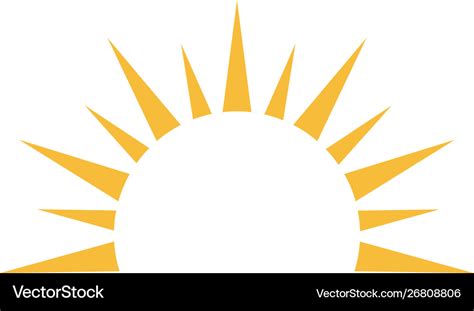 Sun logo Royalty Free Vector Image - VectorStock