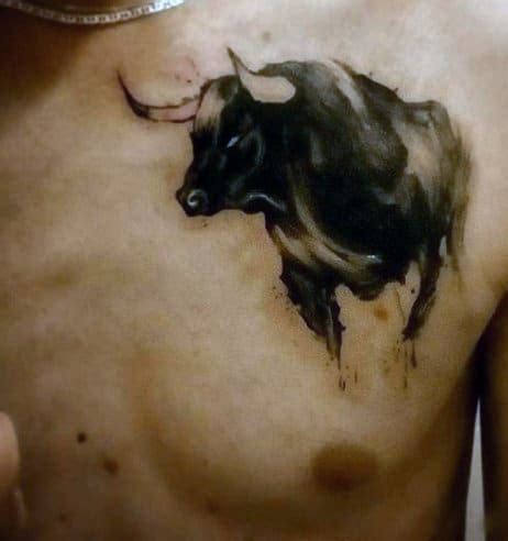 70 Bull Tattoos For Men - Eight Seconds Of 2,000 Pound Furry