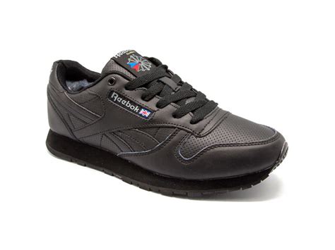 reebok classic leather all black fur ⋆ кроссовки садовод