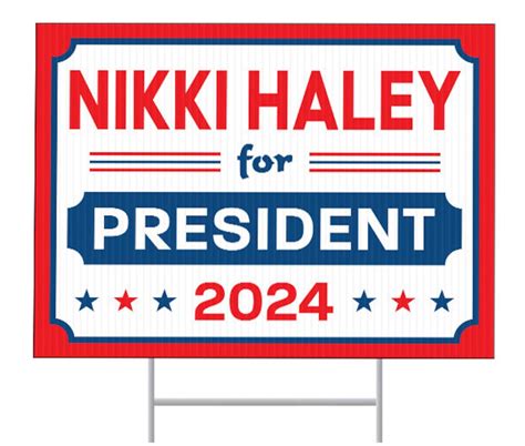 Nikki Haley for President Yard Sign, Nikki Haley 2024 Sign, Haley for ...