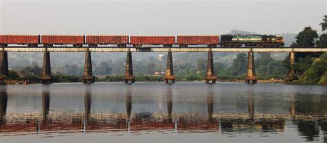 WDG-4 hauling BCNA rake over Patalganga river bridge on panvel-roha line (Pratik Joshi) | Indian ...