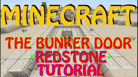 Small Bunker Door Minecraft