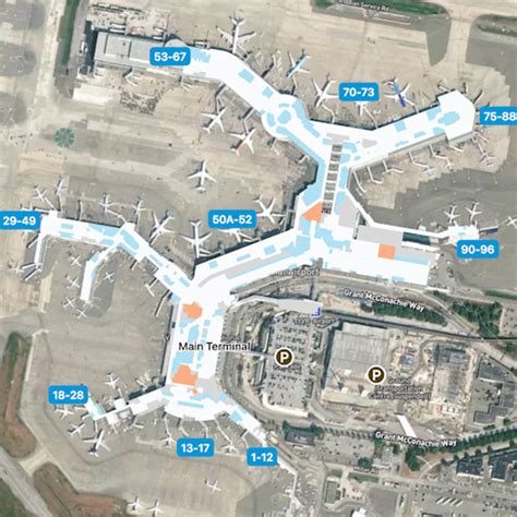 Vancouver Airport YVR Concourse B Map