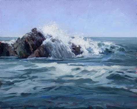 Crashing Waves Painting by Jean Crow - Fine Art America