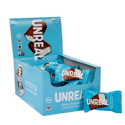 Unreal Dark Chocolate Coconut Bars 0.53 oz | Nassau Candy