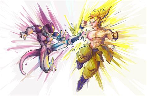 frieza VS goku by k-hots on DeviantArt