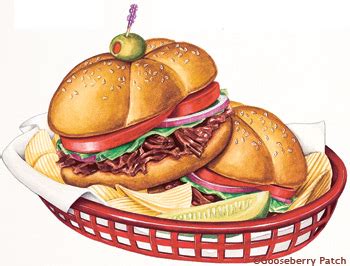 Pulled Pork Sandwich Cartoon