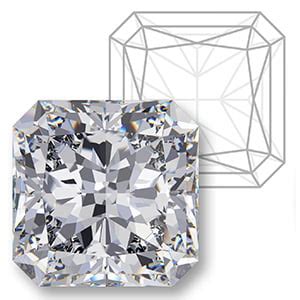 Radiant Cut Diamond Size Chart - Diamond Weight Calculator