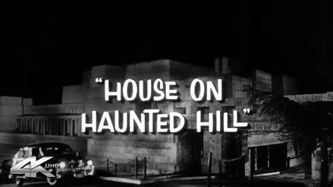 HOUSE ON HAUNTED HILL (1959) | 4K UHD | Trailer Remastered - B&W - YouTube