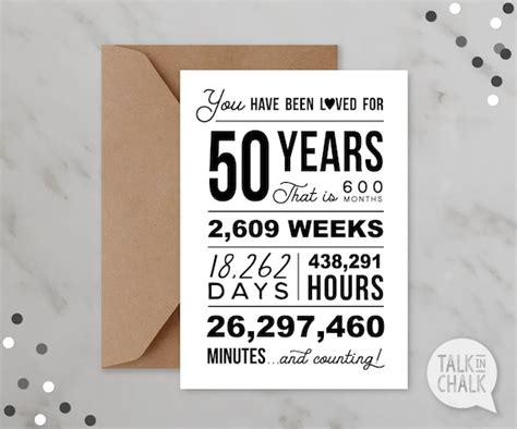 Unusual 50th Birthday Cards – Wordplay Design | ubicaciondepersonas ...