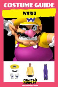 Wario Costume Ideas | DIY Cosplay w/ Hat, Mustache & Outfit