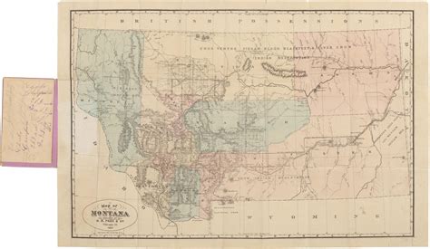 Rare 1882 map of Montana Territory - Rare & Antique Maps