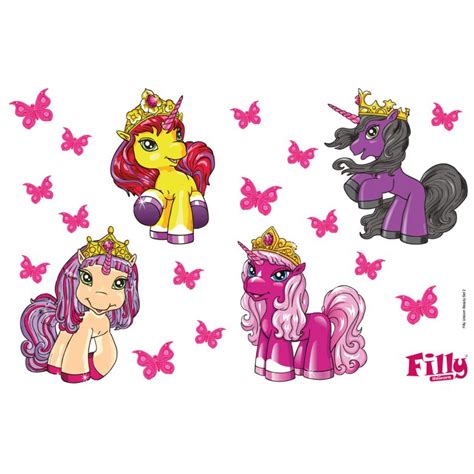 Filly Unicorn Beauty Set Wall sticker | wall-art.com