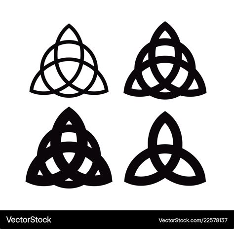 Triquetra - wiccan symbol from charmed celtic Vector Image