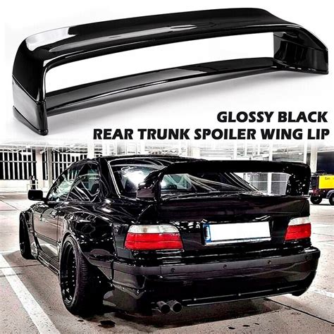 Gloss Black Rear Trunk Spoiler Wing LTW GT Style For 92-99 BMW 3 Series ...