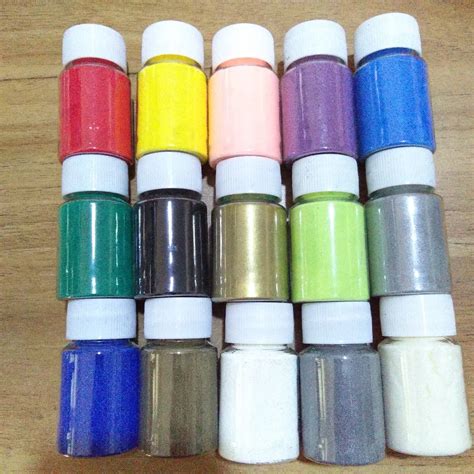 30ml/bottle 15 colors of embossed powder DIY handmade special, Embossing Powder DIY Paint Rubber ...