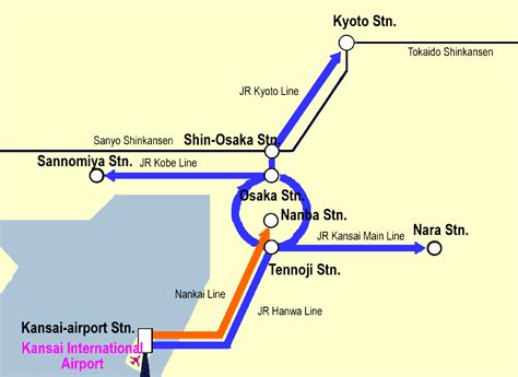 Kansai Airport Subway Transportation Map - Kansai Airport Japan • mappery